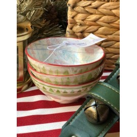 Set de 3 bowls pino navidad light