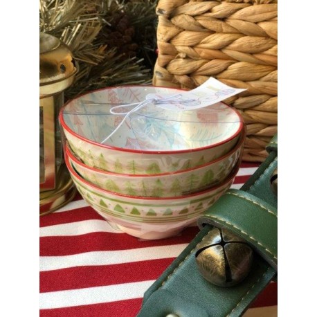 Set de 3 bowls pino navidad light