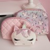 Set de 3 cosmetiqueras Unicorn