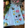 Set de 3 toallas de cocina animales de granja conejos
