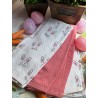 Set de 3 toallas de cocina conejos rosas