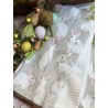 Set de 3 toallas de cocina siluetas conejos grises