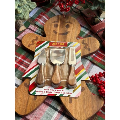 Tabla para quesos de galleta de jengibre con palitas