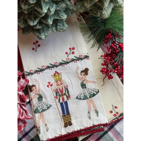 Toallas de cocina nutcrackers bordados – 2 pzas –