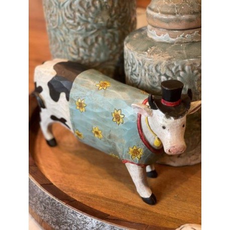 Vaca con sombrero de copa